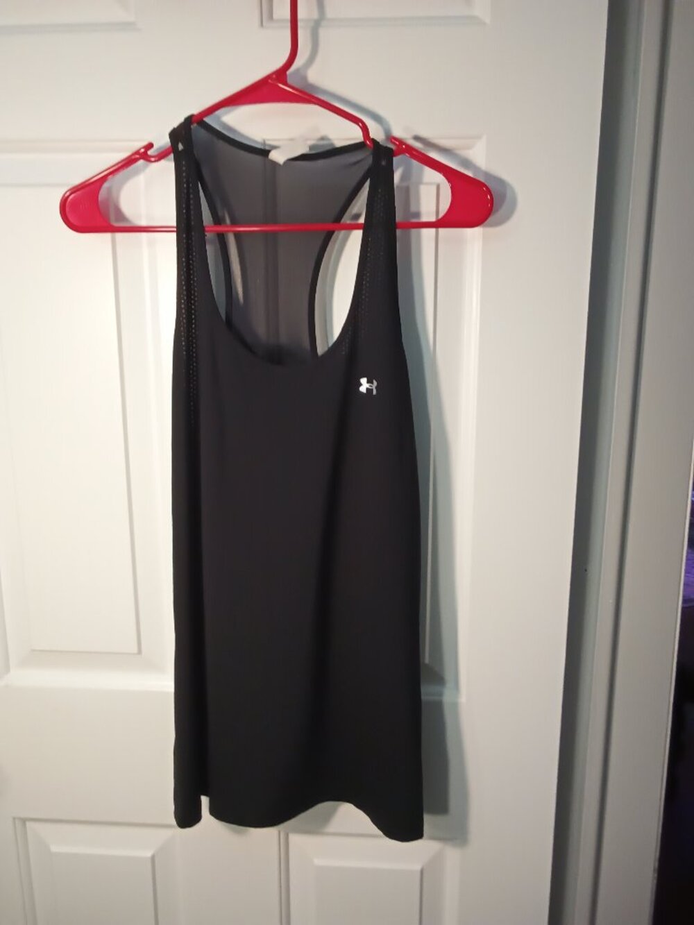 Under Armour Black Mesh Back Racerback Tank Top